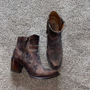 Corral ankle booties. Very lightly worn.